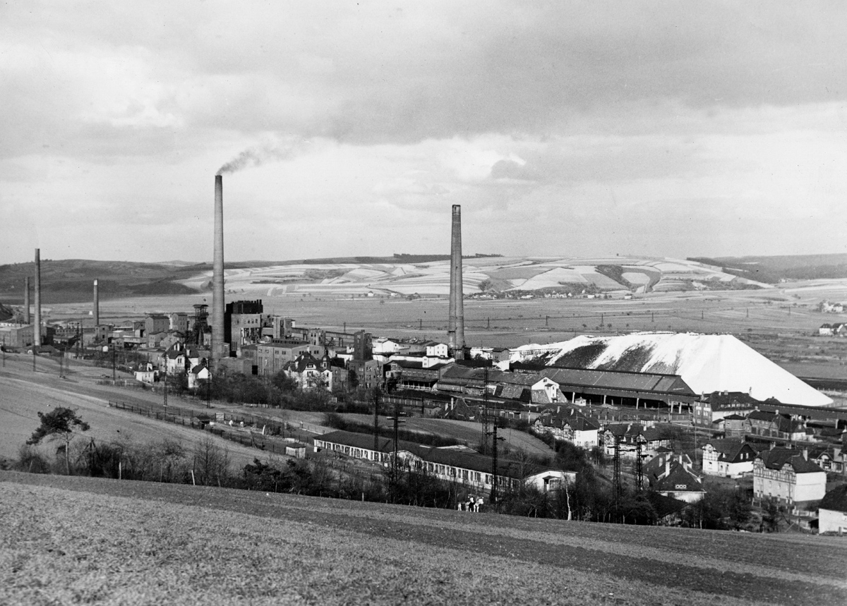 Kaliwerk Wintershall, links das Leichtmetallwerk (um 1940) | Quelle: Bildarchiv WKM Heringen